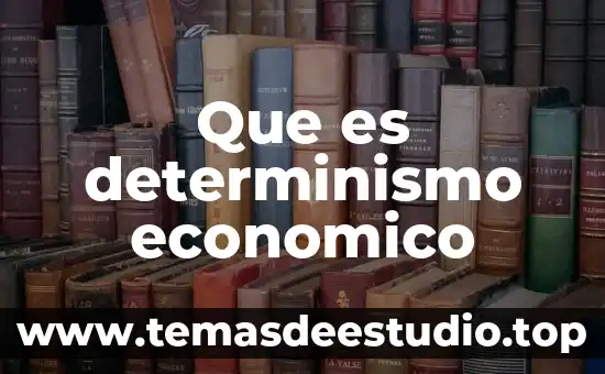 Que es determinismo economico