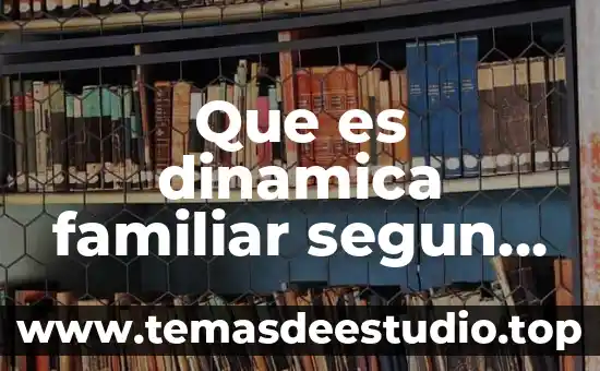 Que es un tratamiento facial concepto 7 Que es dinamica familiar segun autores