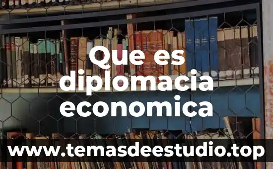 Qué es la política económica concepto 4 Que es diplomacia economica
