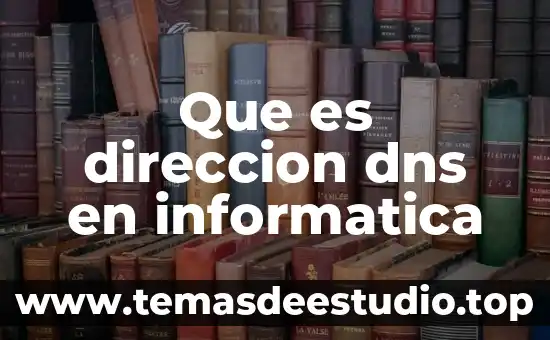 DNS tipo A que es 3 Que es direccion dns en informatica