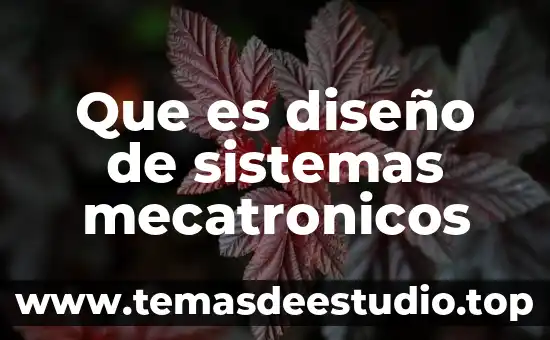 Qué es mqu sistemas de media existen 8 Que es diseño de sistemas mecatronicos