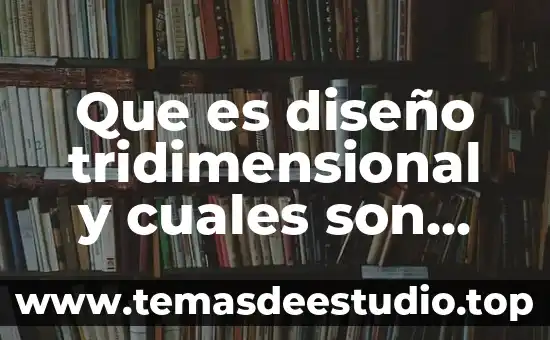 Que es diseño tridimensional y cuales son sus caracteristicas