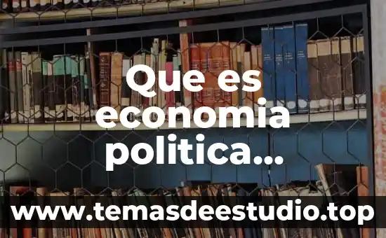 Que es economia politica monetaria
