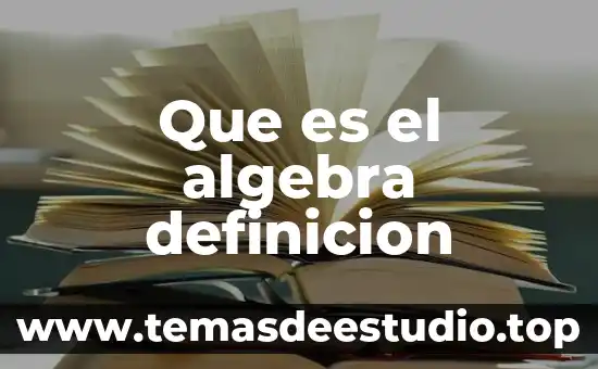 Que es la drogodependencia definicion 3 Que es el algebra definicion