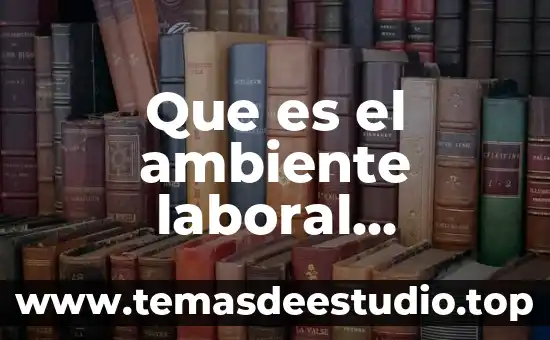 Que es terminación laboral 5 Que es el ambiente laboral definicion