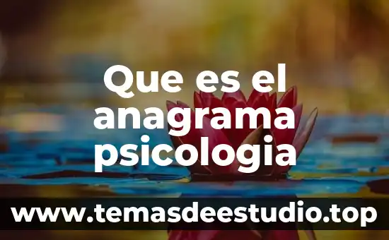 Psicología que es un analisis de correlación 6 Que es el anagrama psicologia