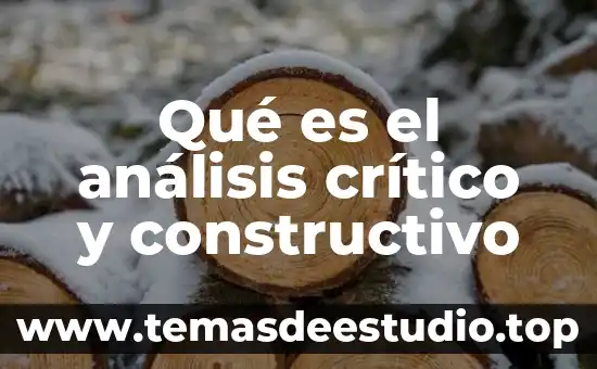 Que es ser critico segun 8 Qué es el análisis crítico y constructivo