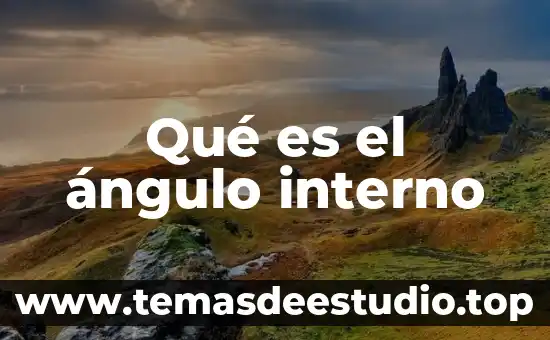 Que es un condon interno 4 Qué es el ángulo interno