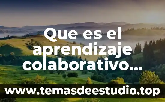 Que es el aprendizaje colaborativo citas