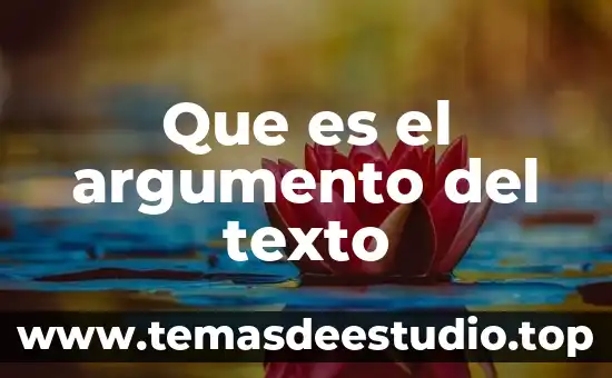 Que es un argumento retórico en logica 8 Que es el argumento del texto