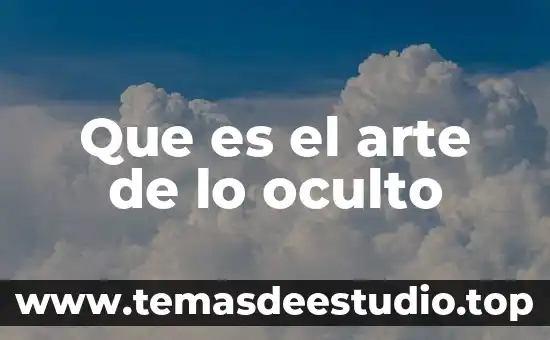 Que es arte contemporaneo libro 6 Que es el arte de lo oculto