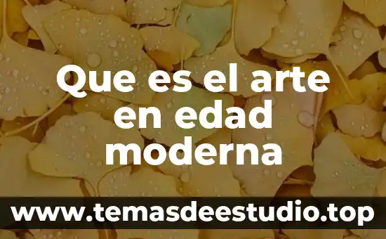 Que es la psicologia de la tercera edad 3 Que es el arte en edad moderna