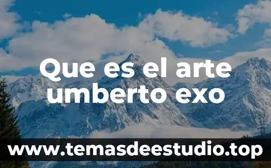 Que es complexion arte 8 Que es el arte umberto exo