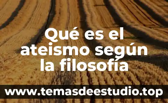 Qué es letica en filosofía 6 Qué es el ateismo según la filosofía