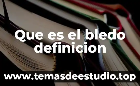 Como definición que es una ciencia 8 Que es el bledo definicion