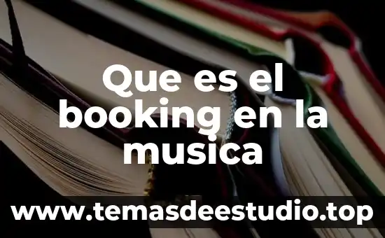 Qué es la música asiática 8 Que es el booking en la musica