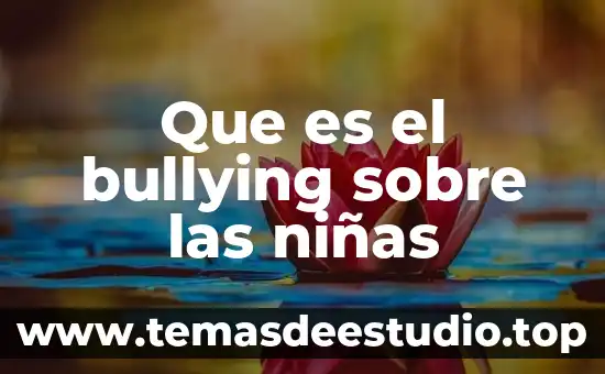 Que es el bullying concepto para niños 7 Que es el bullying sobre las niñas