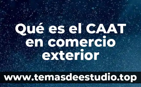 Que es la nomenclatura de ginebra comercio exterior 7 Qué es el CAAT en comercio exterior