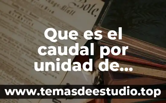 Que es el ancho y largo de figura plana 6 Que es el caudal por unidad de ancho