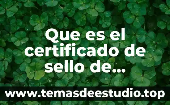 Que es sello en informatica 3 Que es el certificado de sello de seguridad del sat