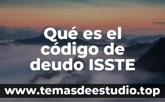 Que es refactorizacion de codigo 5 Qué es el código de deudo ISSTE
