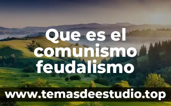 Que es el lenguaje y cultura 5 Que es el comunismo feudalismo