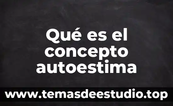 Que es la escala de valores concepto 3 Qué es el concepto autoestima