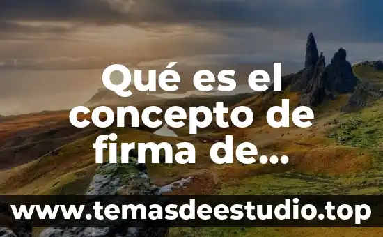 Que es una firma de definicion seguridad informatica 7 Qué es el concepto de firma de responsable en neodata