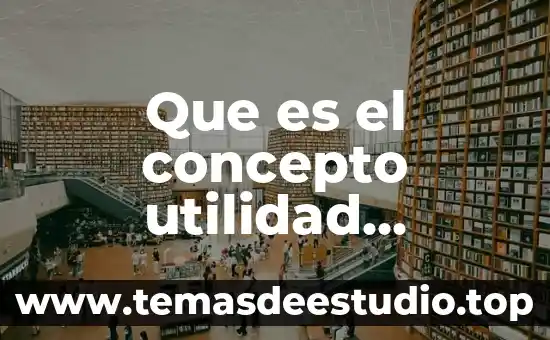 Que es el concepto utilidad presupuesto
