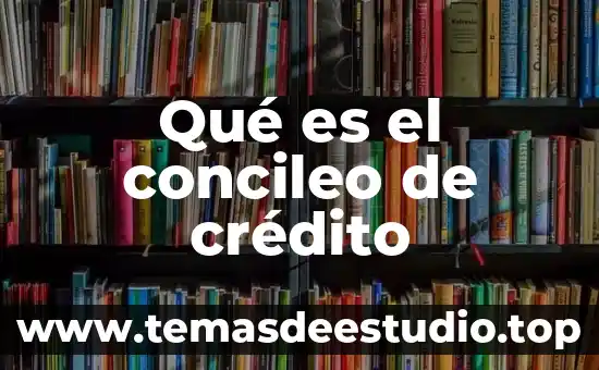 Qué es el concileo de crédito