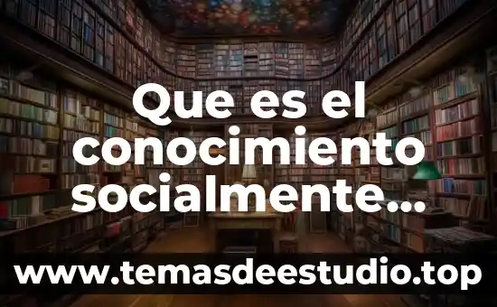 Que es ser socialmente responsable definicion 6 Que es el conocimiento socialmente distribuido