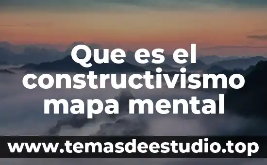Que es el constructivismo mapa mental