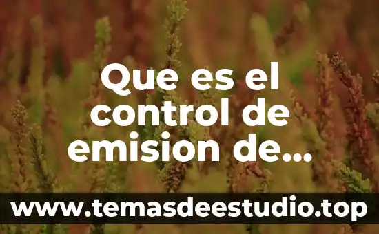 Que es la unidad de arte o unidad de invención 8 Que es el control de emision de gases