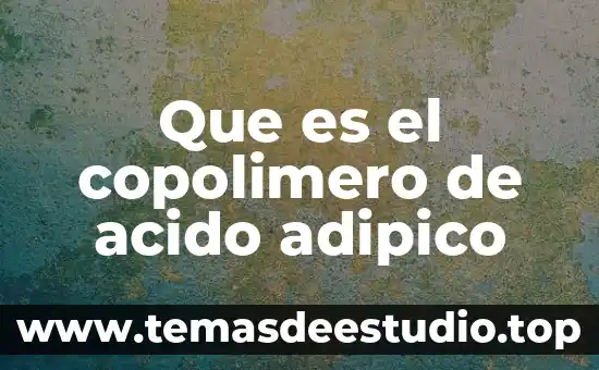 Que es el copolimero de acido adipico