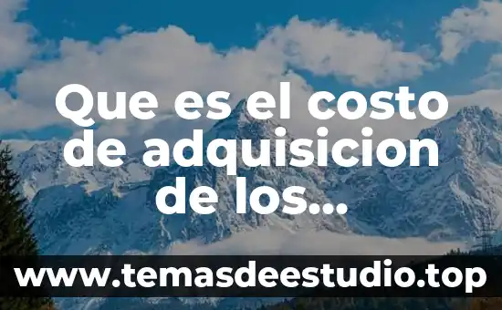 Que es control de inventarios en logistica concepto 5 Que es el costo de adquisicion de los inventarios