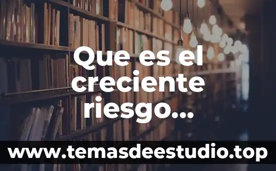 Que es el creciente riesgo economico