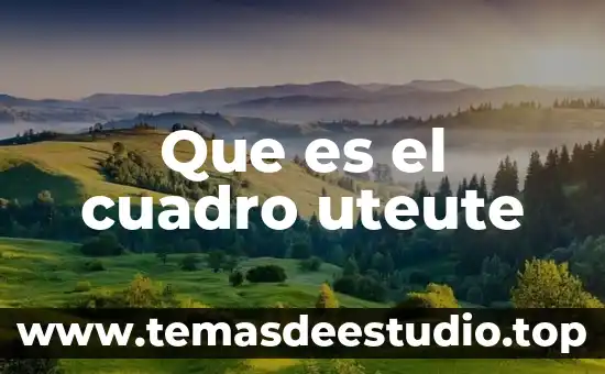 Que es y para que sirve le cuadro latino 5 Que es el cuadro uteute