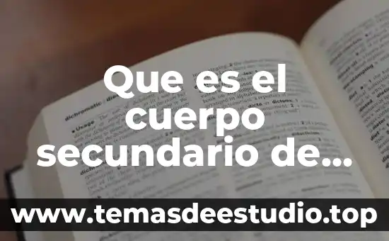Que es la planta aranto 3 Que es el cuerpo secundario de una planta