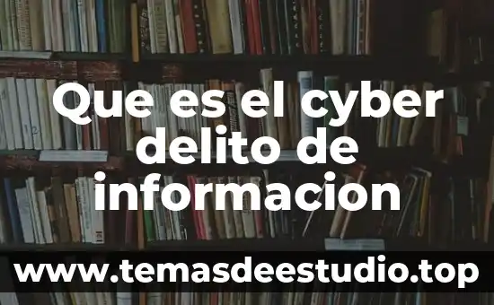 Qué es la construcción de la teoría del delito 7 Que es el cyber delito de informacion