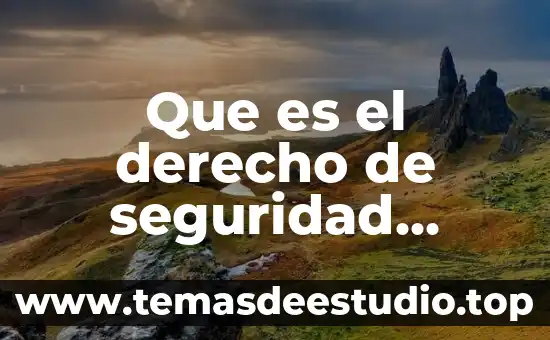 Que considero que es el derecho 8 Que es el derecho de seguridad social