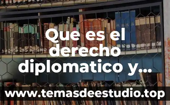 Qué es derecho diplomático definición autores 3 Que es el derecho diplomatico y consular