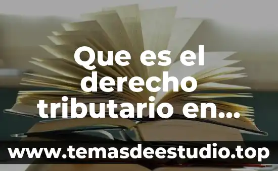 Que es el derecho tributario en colombia