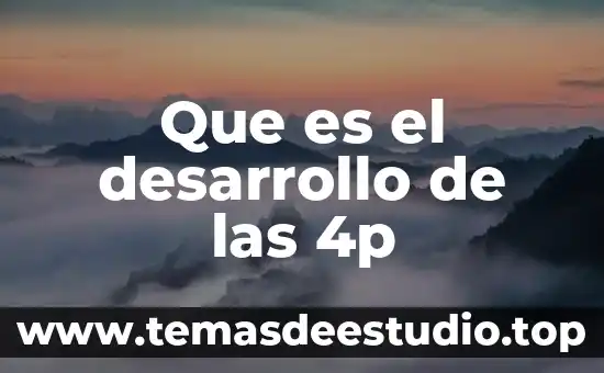 Que es el lsd en desarrollo de proyectos 4 Que es el desarrollo de las 4p