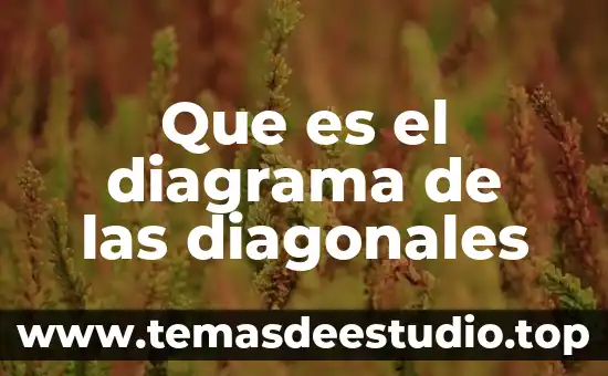 Que es el diagrama de las diagonales
