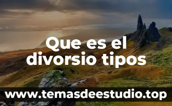 Que es un tipos de compuesto 3 Que es el divorsio tipos