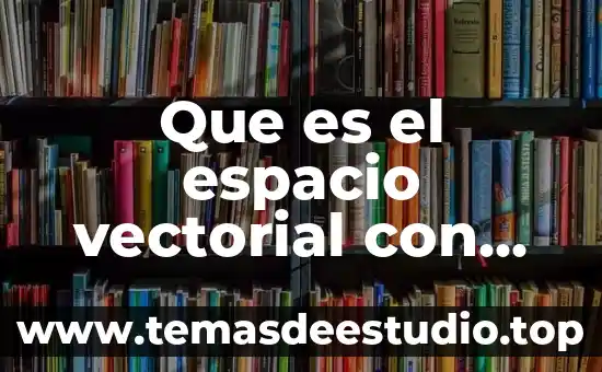 Que es un calculo vectorial 3 Que es el espacio vectorial con producto interno y sus propiedades