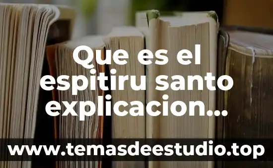 Que es la educacion significado para niños 6 Que es el espitiru santo explicacion para niños