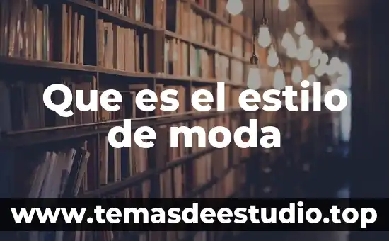 Estilo de administración 6 Que es el estilo de moda