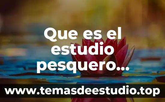 Que es el estudio pesquero signofocado