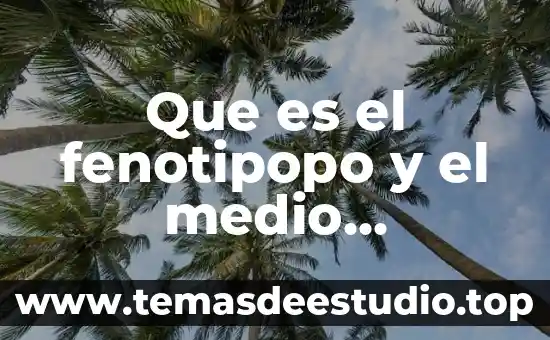 Que es homeostasis en ambiente y sustentabilidad 3 Que es el fenotipopo y el medio ambiente